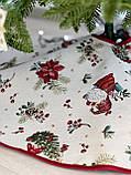 Гобеленова спідниця під ялинку Новорічна 90 см., фото 2