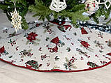 Гобеленова спідниця під ялинку Новорічна 90 см., фото 5