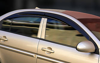 Вітровики (4 шт., Sunplex Sport) для Hyundai Accent 2006-2010 рр від VLF комп.