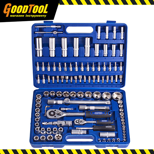 Набір інструментів 1/2" & 1/4" 108 од. INTERTOOL ET-6108SP