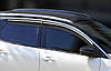 Вітровики (дефлектори вікон) з хромом (4 шт., Sunplex Chrome) для Peugeot 3008 2016-2023 рр, фото 3