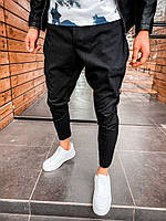 Мужские брюки (черные) качественные молодежные брюки галифе для парней коттон Турция su6