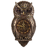 Часы настольные Veronese в стиле Стимпанк Сова символ мудрости 32х15х5 см 177195