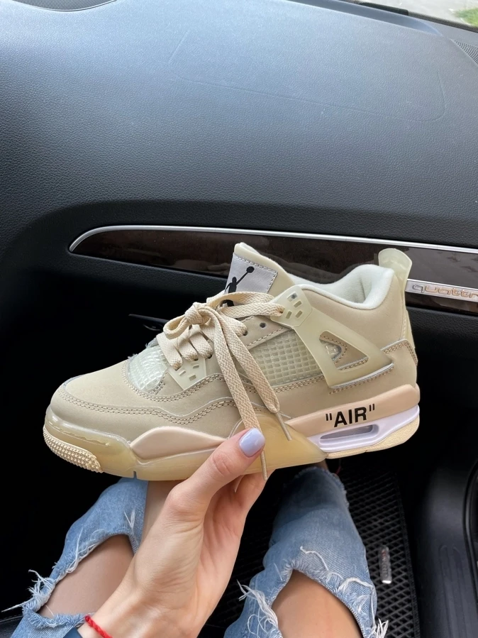 Off-White X Nike Air Jordan 4 Sp Sail