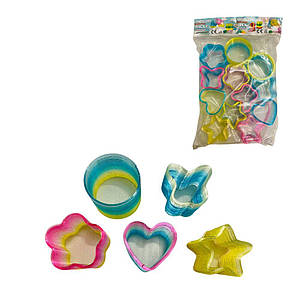 1258 MCS Пружинка неонова, 5 видів, 12 штук у пакеті