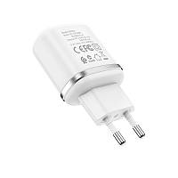 Мережевий зарядний пристрій Borofone BA36A High speed single port QC3.0 charger set White