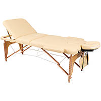 Дерев'яний складаний масажний стіл (3 секції) SMT-WT036