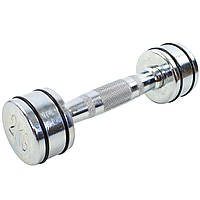 Гантель для фітнесу 2 кг хромована Record (1 шт.) DB5204-2