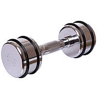 Гантель для фітнесу 5 кг хромована Record (1 шт) DB5204-5