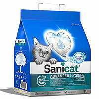 Sanicat Advanced Hygiene Ультрапоглинаючий гіпоалергенний наповнювач без пилу для котячого туалету 2кг/5л