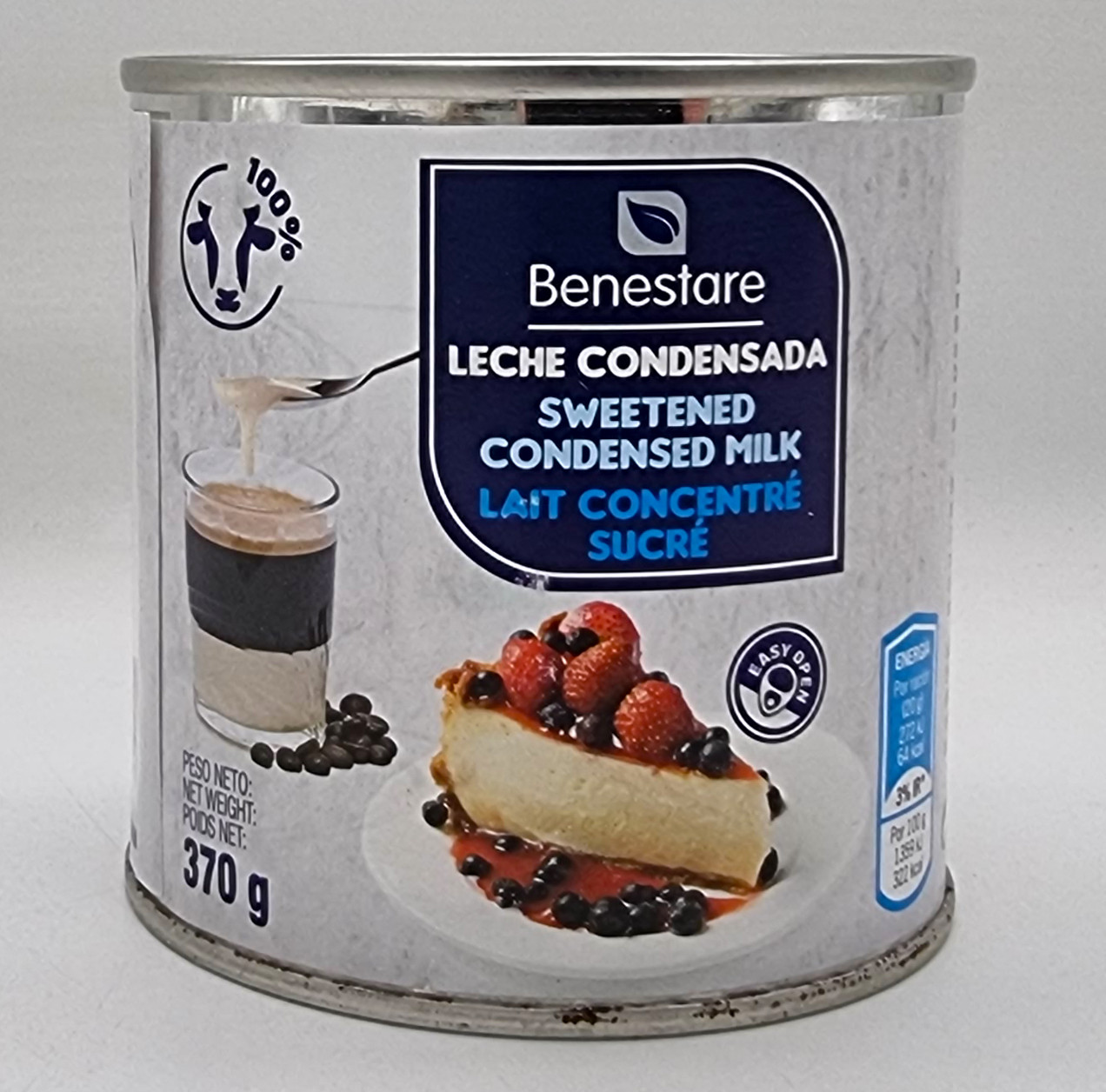 Згущене молоко Benestar Leche Condensada 370г Іспанія