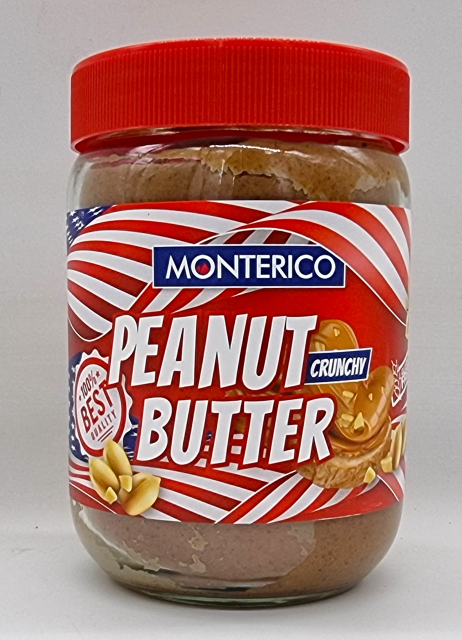 Арахісова паста Monterico Peanut Butter Crunchy 500 г Іспанія, фото 1