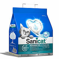 Sanicat Advanced Hygiene Ультрапоглинаючий гіпоалергенний мінеральний наповнювач без пилу 4кг/10л