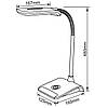 Настільна світлодіодна лампа FunDesk LS3 grey для школяра, фото 6