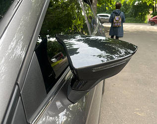 Накладки на дзеркала BMW-Style (2 шт) для Seat Leon 2013-2020 рр.