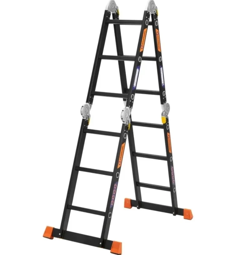 Драбина-трансформер алюмінієва BLUETOOLS (4х3 щаблі) (160-9015), фото 1