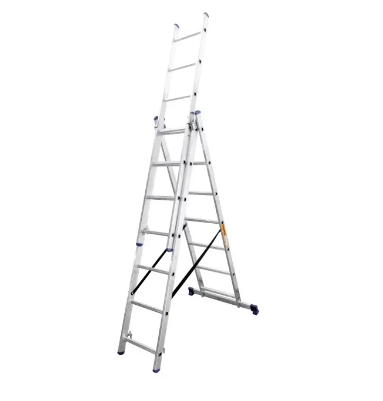 Драбина алюмінієва 3-секційна BLUETOOLS (3х7 ступенів) (160-9024)