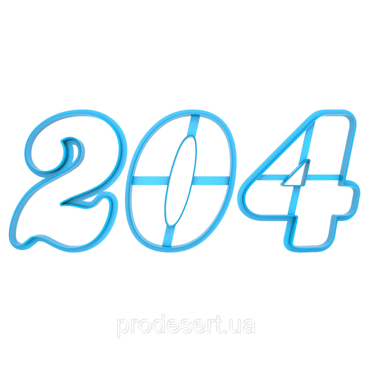 2024 рік вирубування для пряників 10 см (3D)
