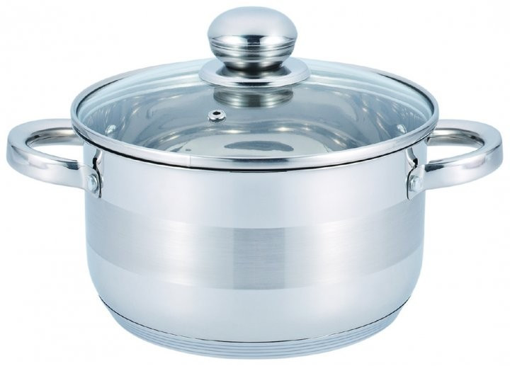Каструля Benson BN-223 з кришкою 10 л неіржавка сталь, фото 1
