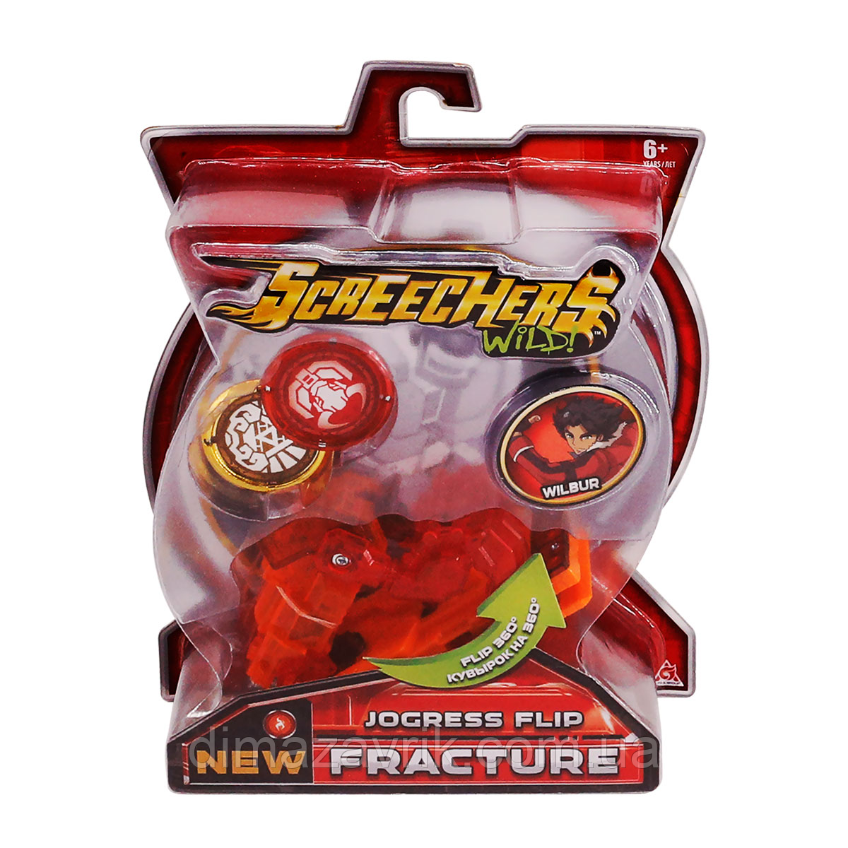 Дикі Скричери 2-й сезон Машинка трансформер Screechers Wild Original S2 L1 Фракчер Fracture