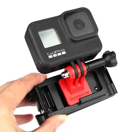Кріплення на рюкзак, затискач для рюкзака для екшн камер Gopro,DJI Osmo Action,Xiaomi та інші SunnyLife, фото 1