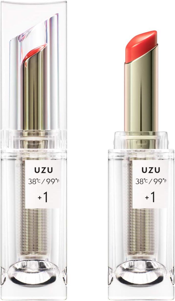 UZU by FLOWFUSHI 38 ℃ / 99F lipstick TOKYO +1: Lihgt Orange Sheer Glossy помада-блиск, 3,8 г