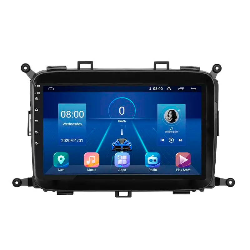 Штатна магнітола Lesko для Kia Carens III (RP) 2013-2019 екран 9" 6/128Gb 4G Wi-Fi GPS Top