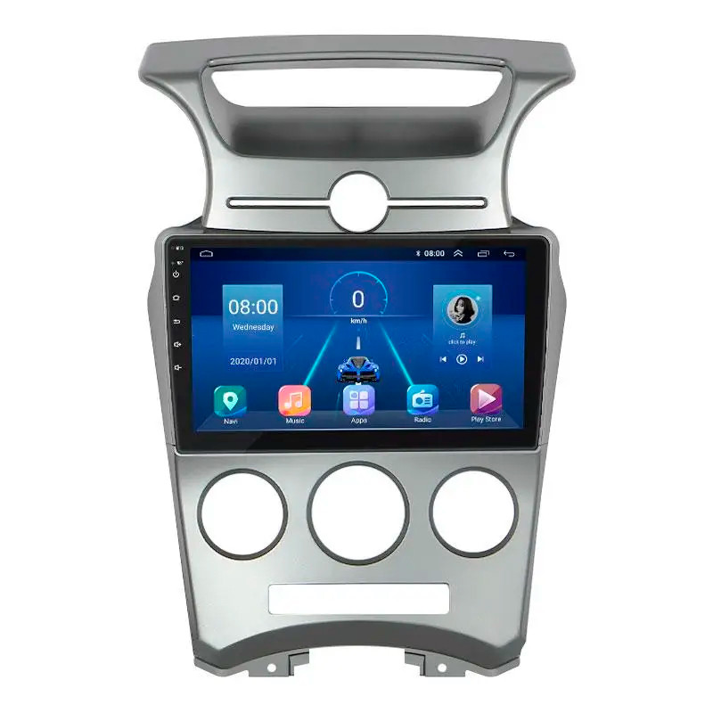 Штатна магнітола Lesko для Kia Carens II (UN) 2006-2012 екран 9" 6/128Gb 4G Wi-Fi GPS Top