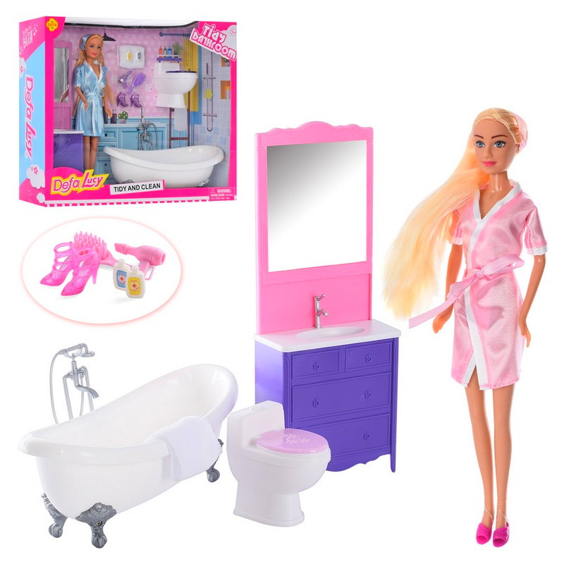 Ляльковий ігровий набір "Ванна кімната" Defa Lucy 8436