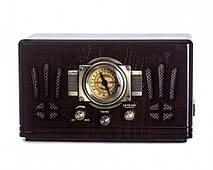 Ретро радіо програвач Daklin Де Голль AM/FM,MP3/ USB/ SD дерево Горіх (RP-057)