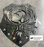 Емблема метал нержавіюча сталь "Герб" для Renault Premium * 350mm*250mm, фото 4