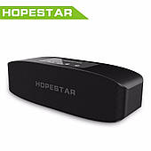 Портативна вологозахищена стерео колонка Hopestar H11 (Bluetooth, MP3, FM, AUX, Mic) Чорний