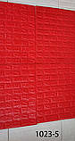 Самоклеюча декоративна 3D панель червона цегла 700x770x5 мм, фото 4