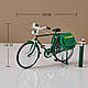 Фінгербайк модель велосипеда ретро для самостійного збирання 1:10 28 деталей Зелений, фото 2