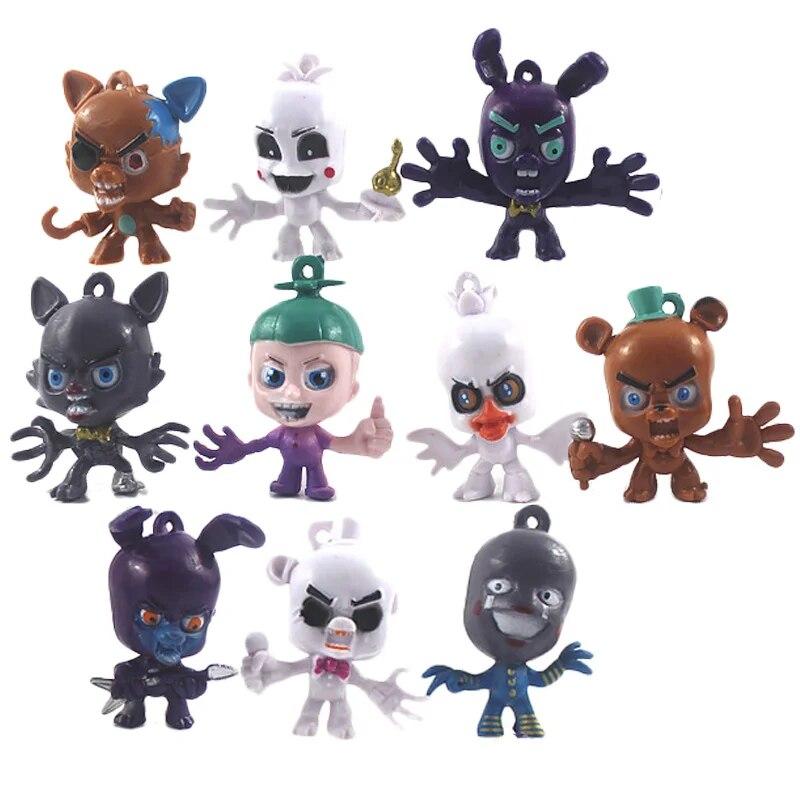 Набір фігурок аніматроніки Five Nights At Freddy's 6 см, 10 шт., фото 1