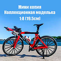 Колекційна модель гірського велосипеда 1:8 Time Trial 19.5 см червоний