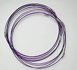 Основа для кольє і кулона(чокер). Колір - фіолетовий, фото 2