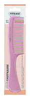 Гребінець із ручкою для жінок TITANIA 1807/6 Рожевий