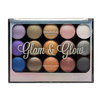 Палитра теней Parisa Cosmetics E-615 Glam & Glow Baked Eyeshadow Palette №2