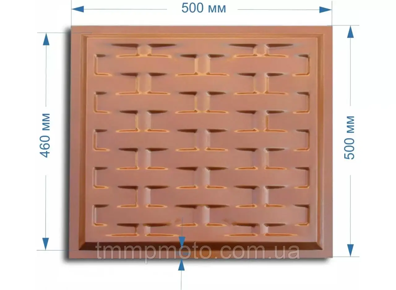 Філенка для воріт "Ротанг" 500х500 мм