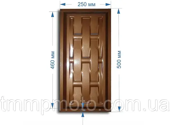 Філенка для воріт "Ротанг" 500х250 мм, фото 1