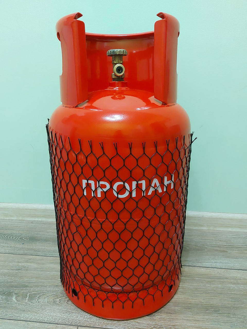 Газовий балон 27 літрів Пропан (Рабочий тиск 16 барів, Безпечний вентиль, Маса порожнього балона 12 кг), фото 1