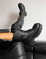 Високі жіночі черевики Balenciaga Tractor Boots Black. Модні черевики Баленсіага жіночі., фото 4
