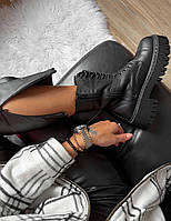 Високі жіночі черевики Balenciaga Tractor Boots Black. Модні черевики Баленсіага жіночі., фото 8
