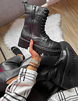 Високі жіночі черевики Balenciaga Tractor Boots Black. Модні черевики Баленсіага жіночі., фото 11