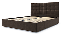 Кровать подиум двуспальная на ламелях с мягким изголовьем Дакота и подъемным механизмом 160х200 Sofyno 5