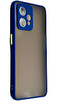 TPU чехол накладка Matte Color Case для Realme 9 Pro Plus синий