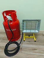 Комплект газовий пропановий балон 27 л пальник нагрівач Orgaz Soba SB-650