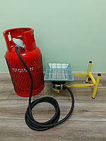 Комплект газовий пропановий балон 27 л пальник нагрівач Orgaz Soba SB-650, фото 5