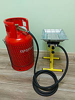 Комплект газовий пропановий балон 27 л пальник нагрівач Orgaz Soba SB-650, фото 2